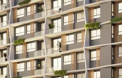 Imagem: O studio possui 1 Dormitório, 1 Banheiro e 29m² de Área Privada