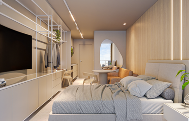 Imagem 6: Apartamento à venda em João Pessoa, Tambaú, com 1 quarto, 41,54m²