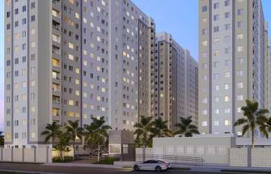 Imagem: O apartamento possui 2 Dormitórios, 1 Banheiro, 1 Vaga na garagem