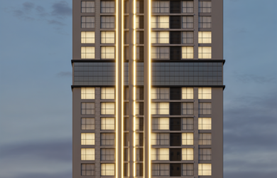 Imagem: O apartamento possui 2 Dormitórios, 2 Suítes, 3 Banheiros