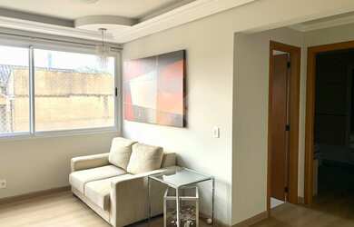 Imagem: O apartamento possui 1 Dormitório, 1 Banheiro, 1 Vaga na garagem