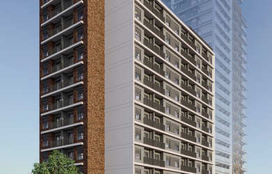 Imagem: O apartamento possui 1 Dormitório, 1 Suíte, 1 Banheiro, 31m²