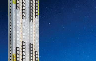 Imagem: O apartamento possui 2 Dormitórios, 1 Banheiro, 1 Vaga na garagem