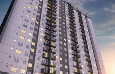 Imagem: O apartamento possui 2 Dormitórios, 1 Suíte e 2 Banheiros