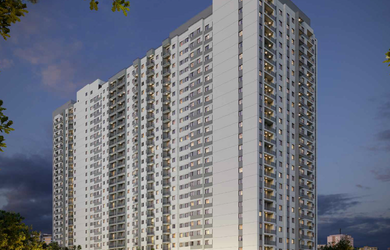 Imagem: O apartamento possui 2 Dormitórios, 1 Suíte, 2 Banheiros