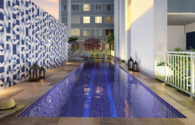 Imagem: O apartamento possui 2 Dormitórios, 1 Banheiro e 33m² de Área