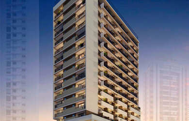 Imagem: O studio possui 1 Dormitório, 1 Banheiro e 56m² de Área e