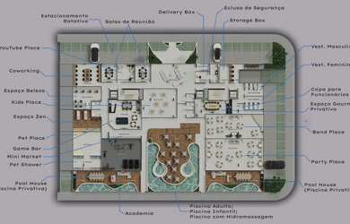 Imagem 2: Allux Flat Resort. 23m² de Área, 1 Banheiroe1 Dormitório