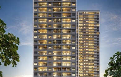 Imagem: O apartamento possui 2 Dormitórios, 1 Banheiro, 1 Vaga na garagem