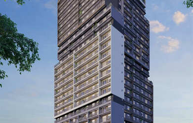 Imagem: O apartamento possui 1 Dormitório, 1 Suíte, 1 Banheiro, 29m²