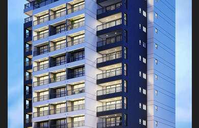 Imagem: O apartamento possui 1 Dormitório, 1 Banheiro, 1 Vaga na garagem