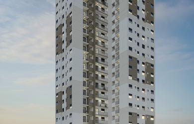 Imagem: O apartamento possui 1 Dormitório, 1 Suíte e 1 Banheiro e