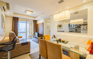 Imagem: O apartamento possui 2 Dormitórios, 1 Suíte, 1 Banheiro, 1