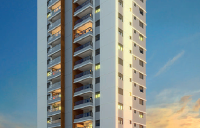 Imagem: O apartamento possui 2 Dormitórios, 1 Suíte, 2 Banheiros