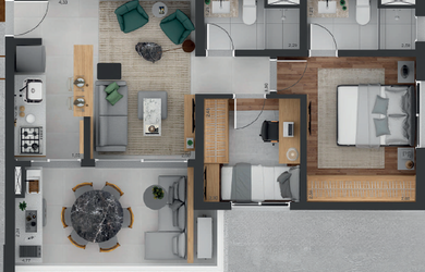 Imagem 16: Apartamento à venda na Vila Mariana - São Paulo-SP 2 quartos, 1 suíte,...