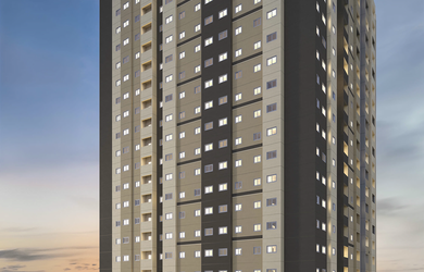 Imagem: O apartamento possui 1 Dormitório, 1 Suíte, 1 Banheiro e 24m²