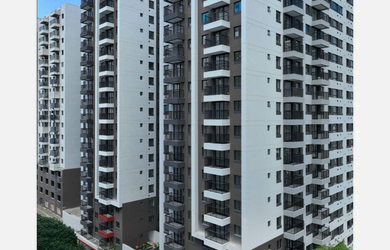 Imagem: O apartamentoe possui 2 Dormitórios, 1 Banheiro, 58-0m² de