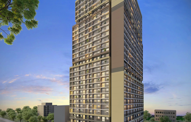 Imagem: O apartamento possui 2 Dormitórios, 1 Banheiro, 45m² de Área