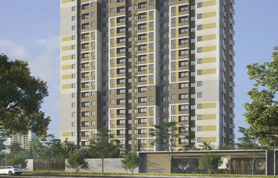 Imagem: O apartamento possui 2 Dormitórios, 1 Banheiro, 36m² de Área