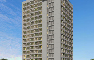 Imagem: O apartamento possui 1 Dormitório, 1 Banheiro, 28m² de Área