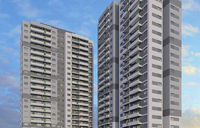 Imagem: O apartamento possui 2 Dormitórios, 1 Suíte, 2 Banheiros