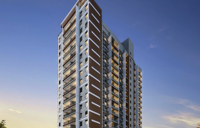 Imagem: O apartamento possui 1 Dormitório, 1 Suíte, 1 Banheiro e 29m²