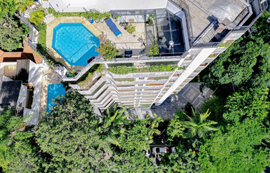 Imagem: O apartamento na cobertura possui 4 Dormitórios, 4 Suítes