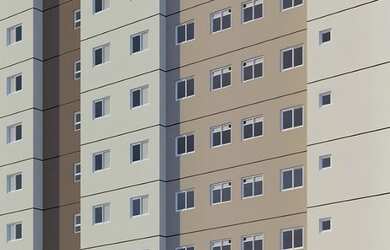 Imagem: O apartamento possui 2 Dormitórios, 1 Banheiro e 1 Vaga na