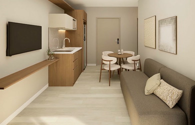 Imagem 5: Apartamento à venda em São Paulo, Moema, com 1 quarto, 37,67m²