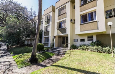 Imagem: O apartamento possui 1 Dormitório, 1 Banheiro, 1 Vaga na garagem