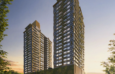 Imagem: O apartamento possui 2 Dormitórios, 1 Suíte, 2 Banheiros