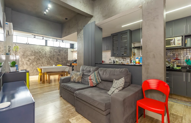 Imagem: O apartamento possui 2 Dormitórios, 1 Suíte, 2 Banheiros