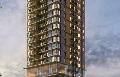 Imagem: O apartamento possui 1 Dormitório, 1 Suíte, 1 Banheiro, 1