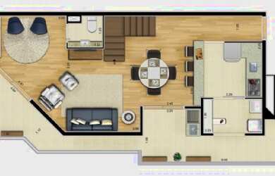 Imagem 12: Wish Residence, 2 dormitórios, 1 suítes, 2 banheiro, 1 vaga na garagem, 68M² de Área Const