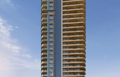 Imagem: O apartamento possui 2 Dormitórios, 2 Suítes, 3 Banheiros