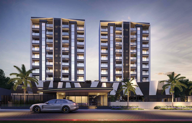 Imagem: O apartamento possui 2 Dormitórios, 1 Suíte, 2 Banheiros