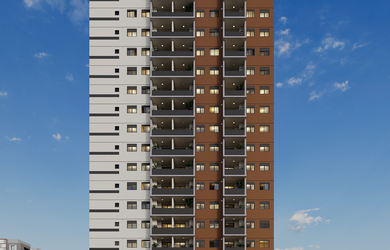 Imagem: O apartamento possui 1 Dormitório, 1 Suíte, 1 Banheiro e 30m²