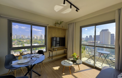 Imagem: O apartamento possui 1 Dormitório, 1 Suíte, 1 Banheiro, 37m²