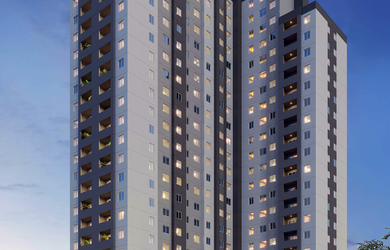 Imagem: O apartamento possui 2 Dormitórios, 1 Banheiro, 37m² de Área