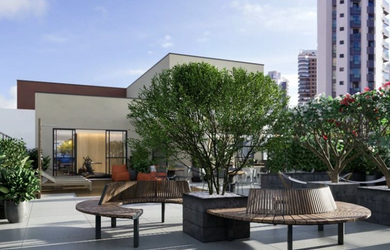 Imagem 6: Este studio de 25m², localizado no 4º andar e com terraço privativo,...