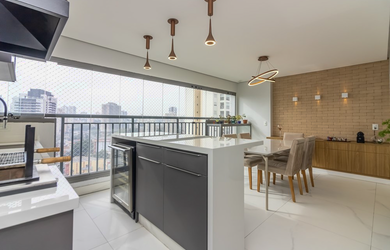 Imagem: O apartamento possui 4 Dormitórios, 2 Suítes, 5 Banheiros