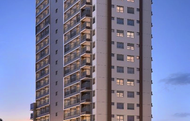 Imagem: O apartamento possui 2 Dormitórios, 1 Banheiro, 56m² de Área