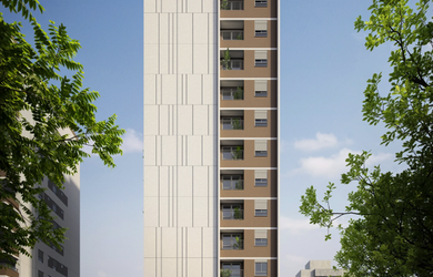 Imagem: O apartamento à venda possui 1 Dormitório e 1 Banheiro e está