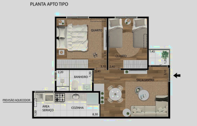 Imagem 14: APARTAMENTO RESIDENCIAL em Rio de Janeiro - RJ, Campo Grande
