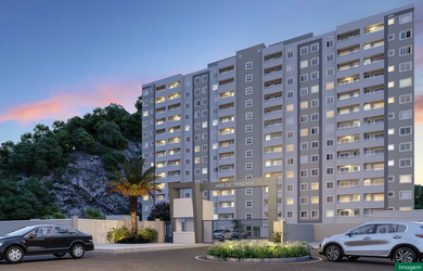 Imagem: O apartamento possui 1 Dormitório, 1 Banheiro e 42m² de Área