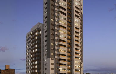 Imagem: O studio possui 1 Dormitório, 1 Banheiro, 22m² de Área e