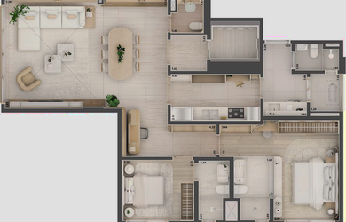 Imagem 10: Etmo Jardins, 3 dormitórios, 3 suíte, 5 banheiro, 3 vagas na garagem, 192M² de Área Constr