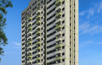 Imagem: O apartamento possui 2 Dormitórios, 1 Banheiro e 33m² de Área