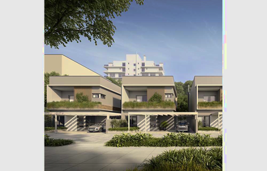 Imagem: A casa em condomínio possui 4 Dormitórios, 4 Suítes, 6 Banheiros