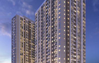 Imagem: O apartamento possui 2 Dormitórios, 1 Banheiro, 40m² de Área